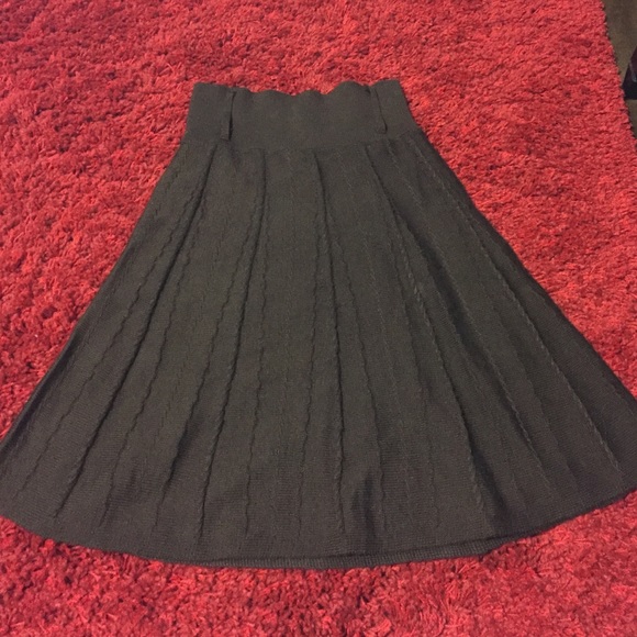 Knit A-line Skirt