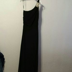 Black floor length dress
