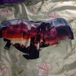 Sunset boulevard bathing suite top.