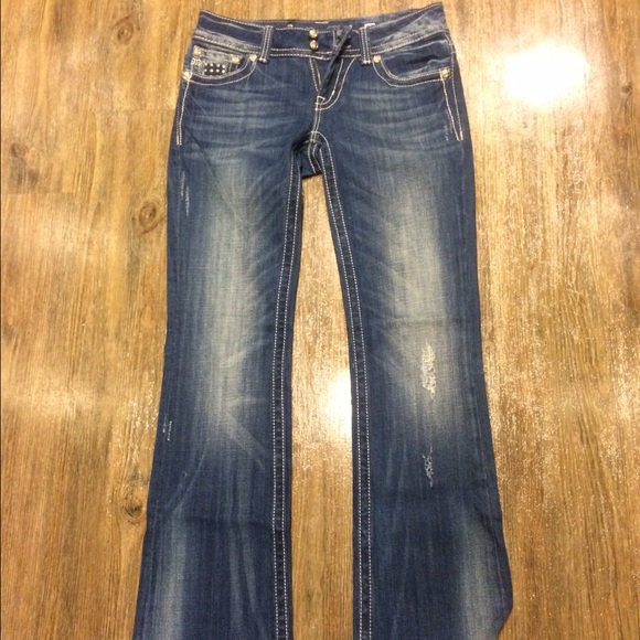 Miss Me boot cut jeans. 27x31 - Picture 3 of 4