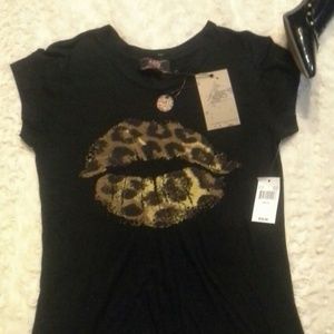 Leopard lipstick ABS T-shirt