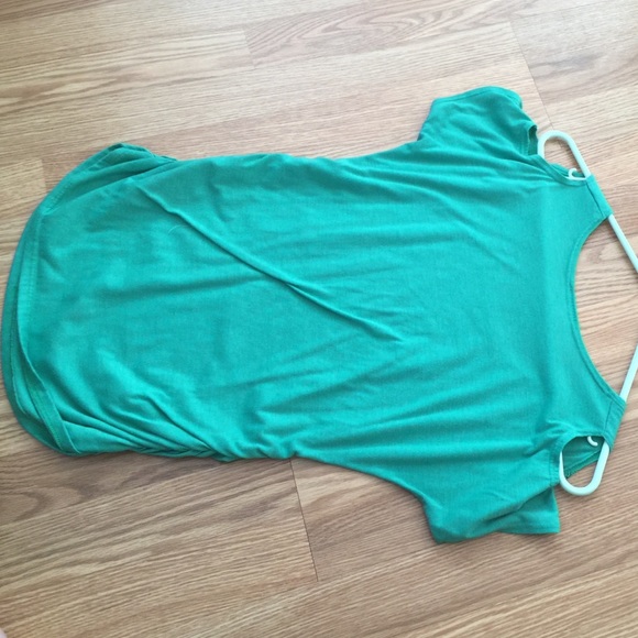 Green and black maternity shirt - Picture 2 of 3