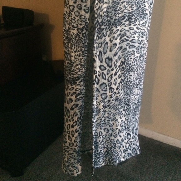 Blue Animal Print Maxi Dress - Picture 2 of 3