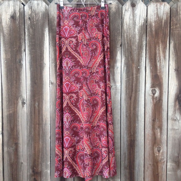 Blu Moon Paisley Maxi Skirt