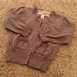 Grey Heart Cardigan