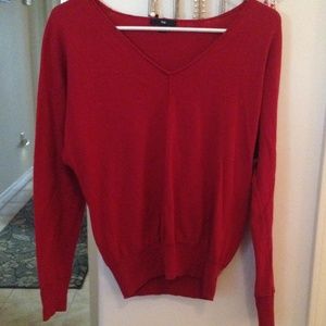 GAP XS deep red slouch sweater