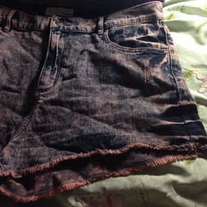 Never worn high waisted shorts pink and navy blue