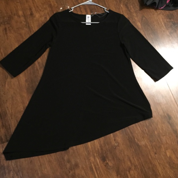 Black asymmetrical top