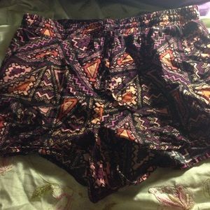 Fabric Aztec  shorts.