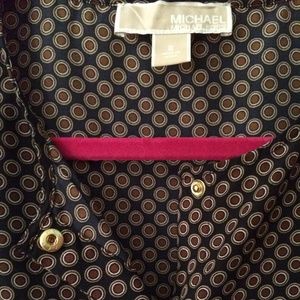 Michael Kors sleeveless circle patterned shirt