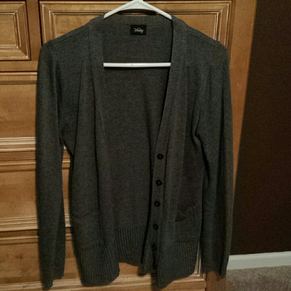 Vanity Sweaters - Vanity Grey cardigan size medium