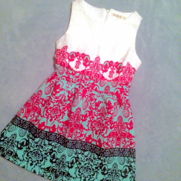 Paisley Print Fit And Flare Dress
