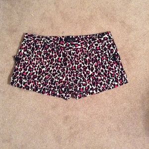 Cheetah print shorts