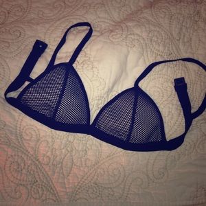 KNOCKOFF triangl mesh swimsuit