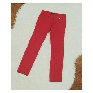 Red jeggings