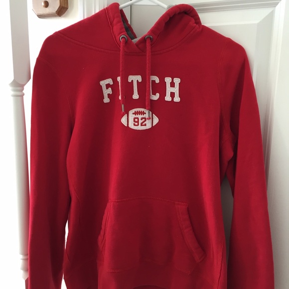 abercrombie red hoodie 💋