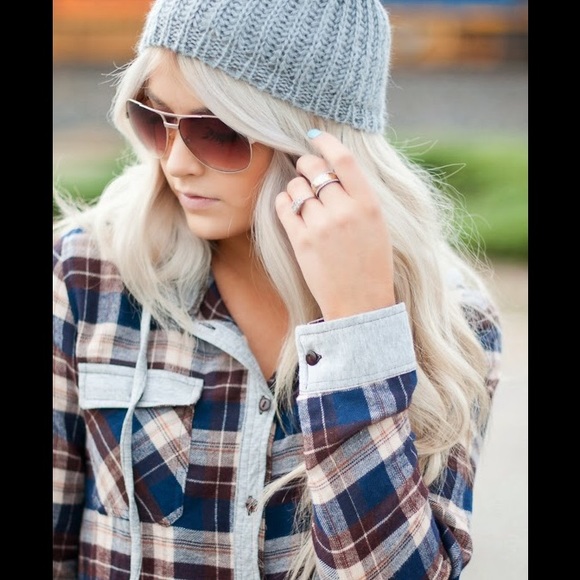 Flannel hoodie