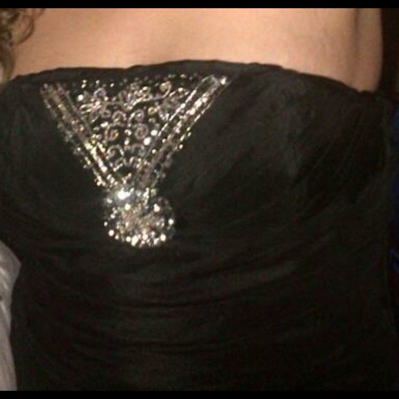 Black and white prom dress size 14 - Picture 2 of 4