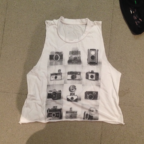 Brandy Melville Kay vintage camera tank