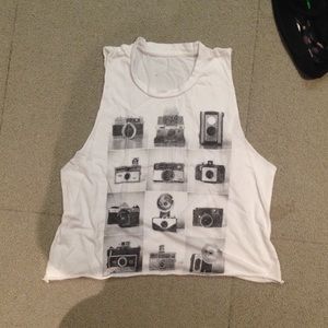 Brandy Melville Kay vintage camera tank