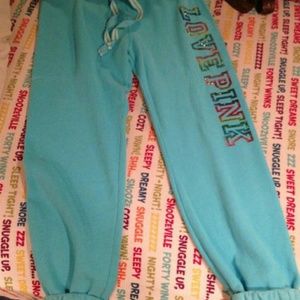 VS pink. Bling sweatpants