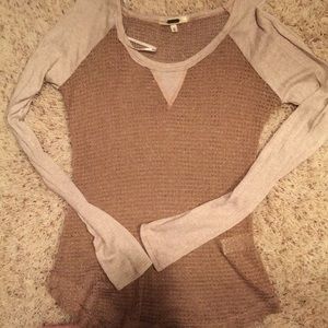 Miss Me Gold/Nude Baseball Tee