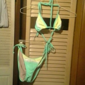 2 piece halter swimsuit