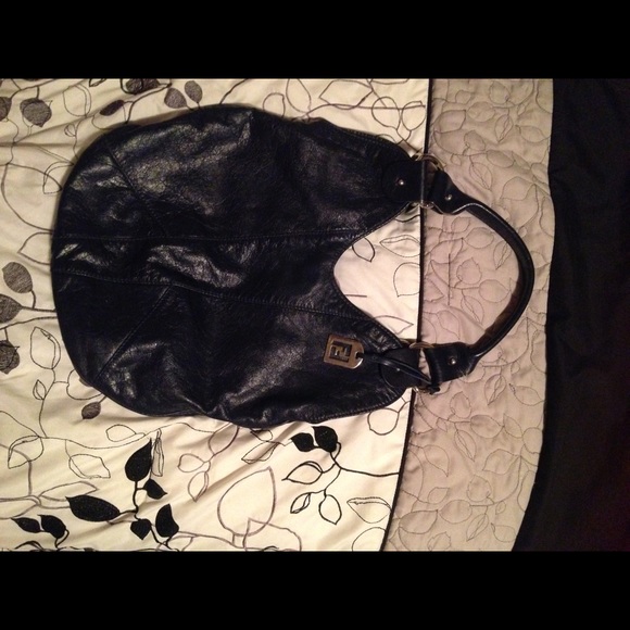 One of a kind Navy blue FENDI handbag