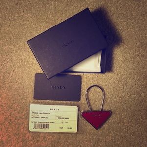 Authentic Prada key chain