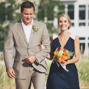 McGinn Navy & Cream Dress (from Nordstrom)