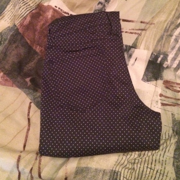 Grey Jeans with Blue Polka Dots