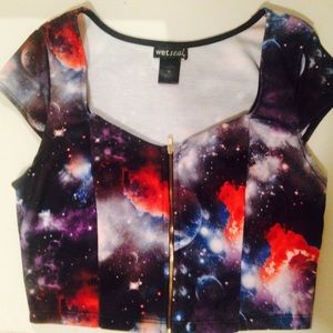 Galaxy crop top