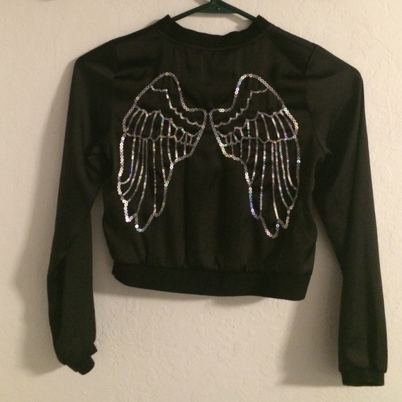 H&m sequin wings jacket.
