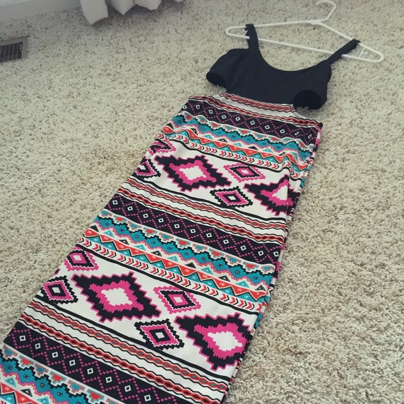 Aztec Side Cutout Dress!! Amazing On!