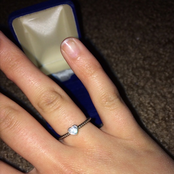 Pandora One Love Silver Ring and box