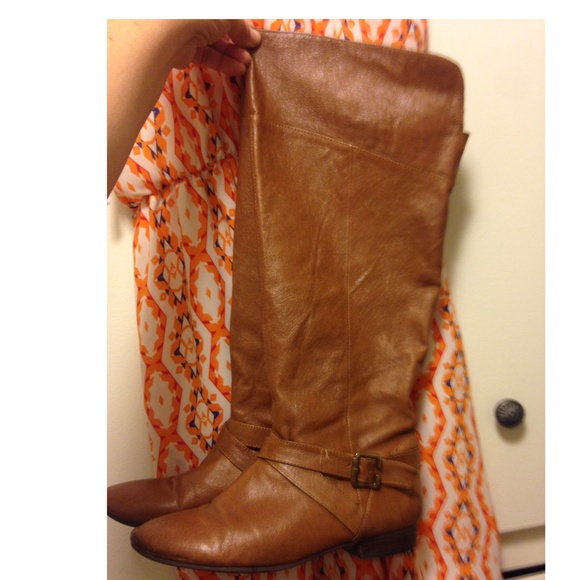 Chinese Laundry cognac  knee high boots