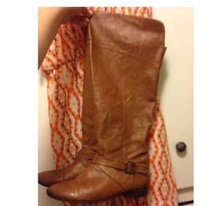 Chinese Laundry cognac  knee high boots