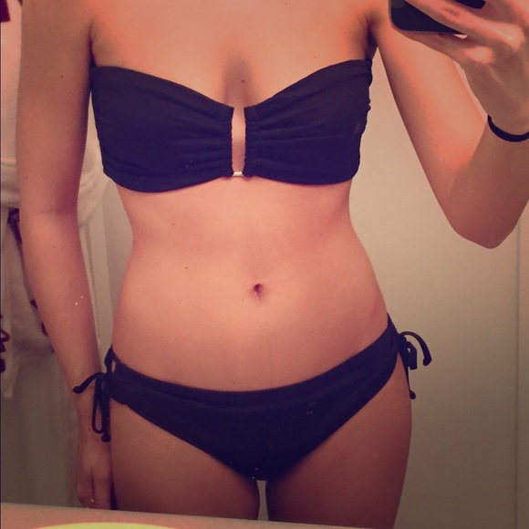 Mossimo black bandeau swimsuit