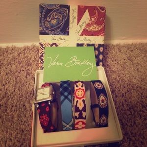 Vera Bradley interchangeable watch set