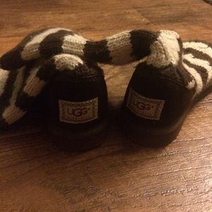 Brown and Cream Striped Ugg Australia Boots