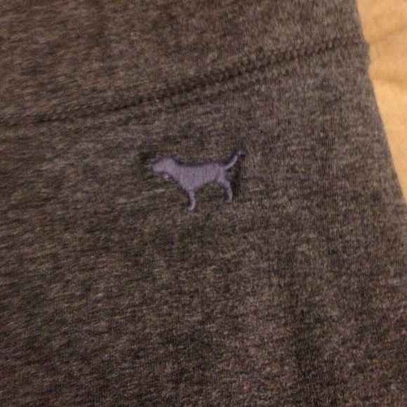 PINK Gray Leggings SOLD AS A BUNDLE W/ SWEATSHIRT - Picture 2 of 3