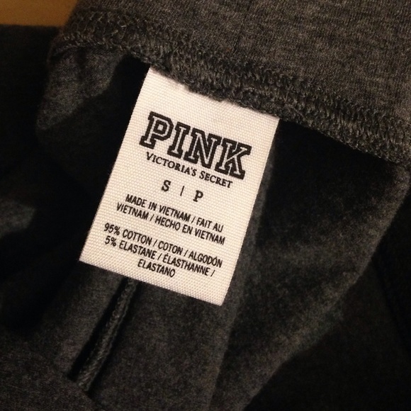 PINK Gray Leggings SOLD AS A BUNDLE W/ SWEATSHIRT - Picture 3 of 3