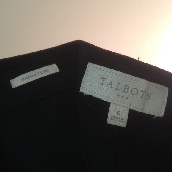 Talbots regular fit black pants - Picture 2 of 3