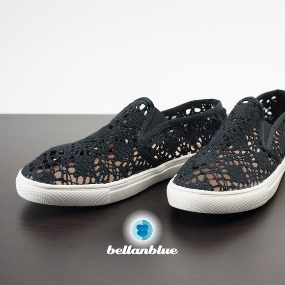 The ELSA embroidered slip ons - BLACK - Picture 2 of 7