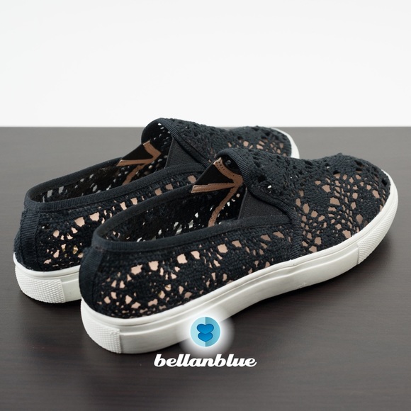 The ELSA embroidered slip ons - BLACK - Picture 4 of 7