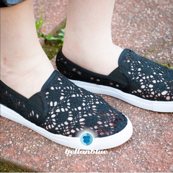 The ELSA embroidered slip ons - BLACK - Picture 7 of 7