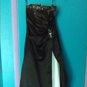 Strapless prom dress