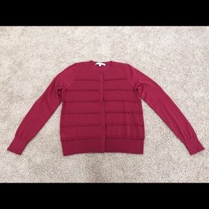 Ann Taylor Loft berry colored sweater
