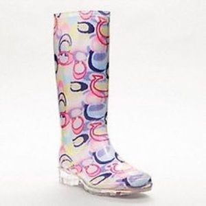 •Coach• authentic rain boots