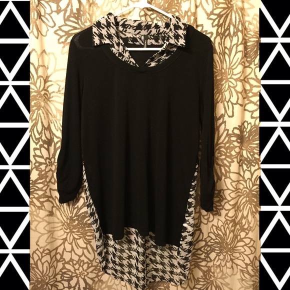 •Maurice's Sweater/Collar Dressy Shirt•